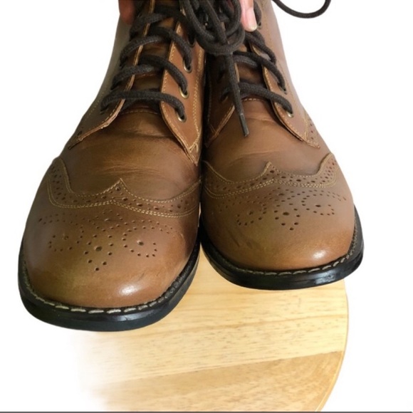 Cobbler Men’s Wingtip Boots Size 42 US size 9 - Picture 5 of 7